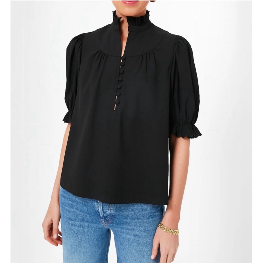 POMANDER PLACE Black Selena Blouse